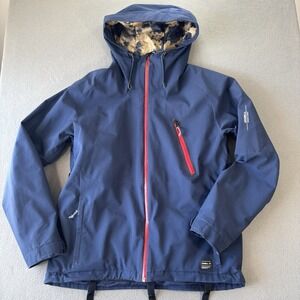 O'Neill Hyperdry Ski Snowboard Jacket Mens L Black Firewall Hood Jeremy Jones
